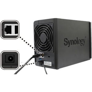 Synology DiskStation DS220+ 2 x Total Bays SAN/NAS Storage System - Intel Celeron J4025 Dual-core (2 Core) 2 GHz - 2 GB RA