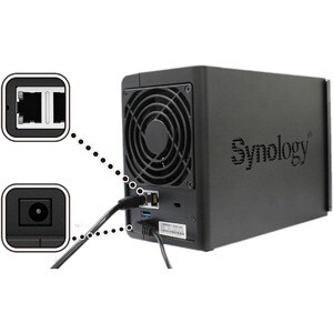 Synology DiskStation DS220+ 2 x Gesamtzahl Einschübe SAN/NAS-Speichersystem - Intel Celeron Dual-Core 2 GHz - 2 GB RAM - D