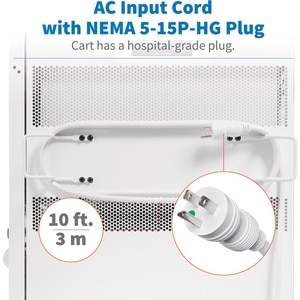 Tripp Lite by Eaton Safe-IT Multi-Device UV Charging Cart, Hospital-Grade, 32 USB Ports, iPad and Android Tablets, Antimic