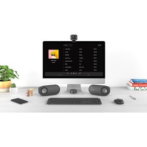 Logitech Z407 Bluetooth Speaker System - 40 W RMS - Black - Desktop - USB