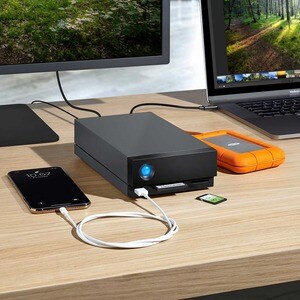 LaCie 1big Desktop Festplatte - Extern - 10 TB - Desktop-PC, Notebook Unterstütztes Gerät - Thunderbolt 3, USB 3.0 - 7200U