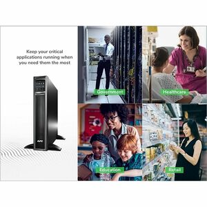 APC Smart-UPS X, Line Interactive, 1500VA, Rack/tower convertible 2U, 120V, 8x 5-15R NEMA, SmartConnect port, Extended run