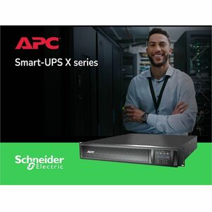 APC Smart-UPS X, Line Interactive, 1500VA, Rack/tower convertible 2U, 120V, 8x 5-15R NEMA, SmartConnect port+NMC, Extended