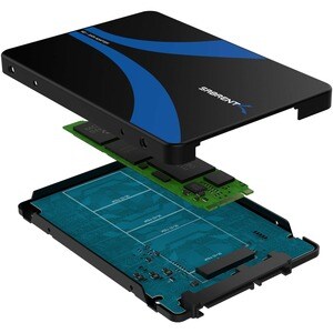Sabrent EC-M2SA Drive Enclosure SATA/600, M.2 Internal - 1 x SSD Supported - 1 x Total Bay - 1 x 2.5" Bay - Aluminum