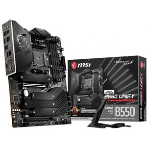 MSI MEG B550 UNIFY Desktop Motherboard - AMD B550 Chipset - Socket AM4 - ATX - 128 GB DDR4 SDRAM Maximum RAM - DIMM, UDIMM