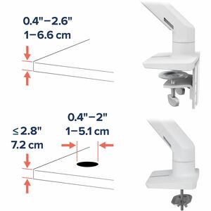 Ergotron Mounting Arm for Monitor, Display Screen, Curved Screen Display - Black - Landscape/Portrait - Height Adjustable 