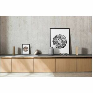 Bang & Olufsen Beosound Emerge Bluetooth Speaker System - Light Oak - Bookshelf, Shelf - 45 Hz to 22 kHz - Wireless LAN