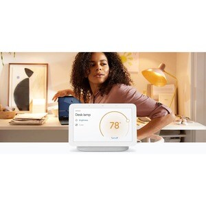 Google Nest Hub (2nd Gen) - Smart display - LCD 7" - wireless - Wi-Fi, Bluetooth - chalk - 7" Width x 2.7" Depth x 4.7" He