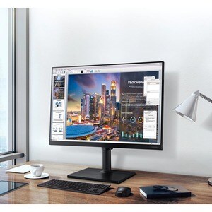 Samsung F22T450FQR 22" Class Full HD LCD Monitor - 16:9 - Black - 55.9 cm (22") Viewable - In-plane Switching (IPS) Techno