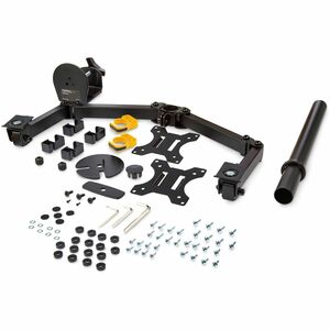 StarTech.com Desk Mount Dual Monitor Arm, Ergonomic VESA Compatible Mount for up to 32" (17.6lb/8kg) Display, Clamp/Gromme