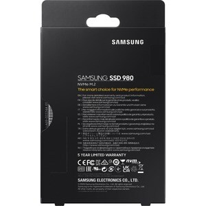 Samsung 980 MZ-V8V1T0BW 1 TB Solid State Drive - M.2 2280 Internal - PCI Express NVMe (PCI Express NVMe 3.0 x4) - Black - 