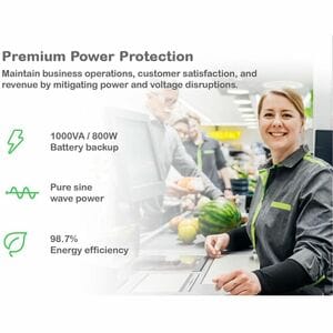 APC Smart-UPS, Line Interactive, 1000VA, Lithium-ion, Rackmount 2U, 120V, 6x NEMA 5-15R outlets, SmartConnect Port+Network