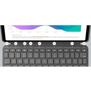 Logitech Combo Touch Keyboard/Cover Case for 27.9 cm (11") Apple iPad Pro, iPad Pro (2nd Generation), iPad Pro (3rd Genera