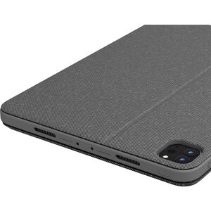 Logitech Combo Touch Keyboard/Cover Case for 32.8 cm (12.9") Apple, Logitech iPad Pro (5th Generation) Tablet - Oxford Gra