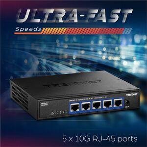 TRENDnet TEG-S750 5 Anschlüsse Ethernet-Switch - 10 Gigabit Ethernet - 10GBase-T - TAA-konform - 2 Unterstützte Netzwerksc