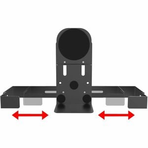 CTA Digital Magnetic Speaker Holder for PAD-PARAW and Mobile Floor Stands (Black) - 3.8" Height x 8.3" Width x 4.5" Depth 