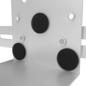 CTA Digital Magnetic Speaker Holder for PAD-PARAW and Mobile Floor Stands (White) - 3.8" Height x 8.3" Width x 4.5" Depth 