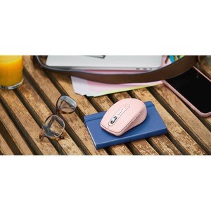 Logitech MX Anywhere 3 Mouse - Bluetooth/Radio Frequency - USB - Darkfield - 6 Button(s) - Rose - Wireless - 2.40 GHz - 40