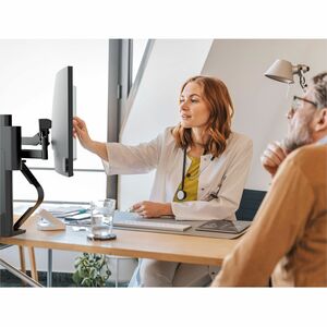 Ergotron TRACE Mounting Arm for Monitor - Black - 1 Display(s) Supported - 54.6 cm to 96.5 cm (38") Screen Support - 9.75 