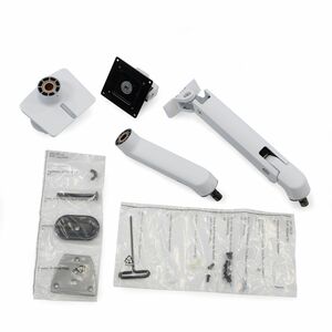 Ergotron HX Series HX Desk Monitor Arm with HD Pivot (white). Mounting: Clamp, Maximum weight capacity: 19.1 kg, Maximum s