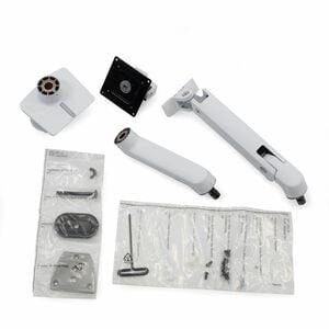 Ergotron Mounting Arm for Monitor, Curved Screen Display - White - Landscape/Portrait - 124.5 cm (49") Screen Support - 19
