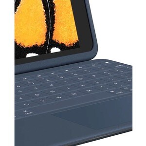 Housse/Clavier Logitech Rugged Combo 3 Touch Durci Apple iPad (7e géneration), iPad (8e génération) Tablette - Bleu classi