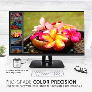 ViewSonic VP2756-4K 27 Inch 4K UHD IPS Ergonomic Monitor with Ultra-Thin Bezels, Color Accuracy, Pantone Validated, 60W US