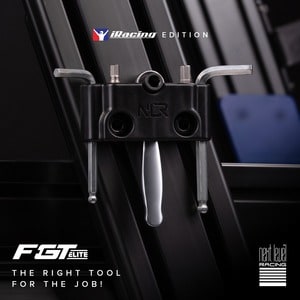 Next Level Racing F-GT Elite Formula and GT Aluminum Profile Simulator Cockpit iRacing Edition - For Gaming