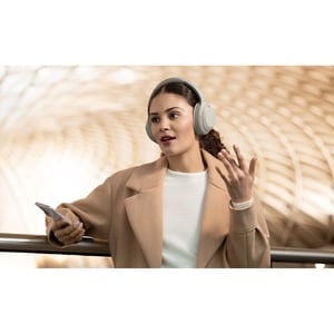 Sony WH-1000XM4 Wired/Wireless Over-the-head Stereo Headset - Silver - Binaural - Circumaural - 1000 cm - Bluetooth - 4 Hz