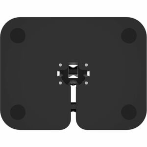CTA Digital Dual VESA Compatible Table Mount for POS (Black) - Table, Countertop - Metal, Steel - Black - For Shop, Classr