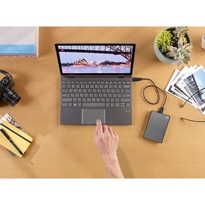 Seagate One Touch STKY1000404 1 TB Portable Hard Drive - External - Space Gray - Notebook Device Supported - USB 3.0