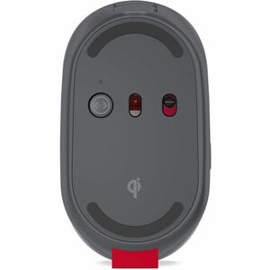 Lenovo GO Mouse - Bluetooth/Radio Frequency - USB - Blue Optical - 5 Button(s) - Storm Grey - Wireless - 2.40 GHz - Rechar