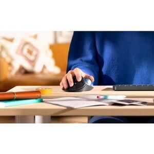 Logitech ERGO M575 Mouse - Bluetooth - USB Type A - Optical - 3 Programmable Button(s) - Graphite - Wireless - 4000 dpi - 