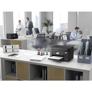 Stampante multifunzione a getto di inchiostro Epson ET-3850 Wireless EcoTank - Colore - Nero - Fotocopiatrice/Stampante/Sc