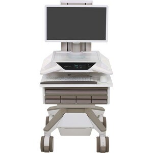 Ergotron CareFit Medical Cart - TAA Compliant - 5 Drawer - Push/Pull Handle - 17.01 kg Capacity - 4 Casters - 127 mm Caste