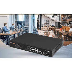 Switch Ethernet Edimax GS-5210PL 12 Porte Gestibile - Gigabit Ethernet - 10/100/1000Base-T, 1000Base-X - 2 Slot SFP - 110 