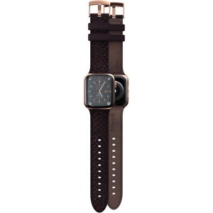 Njord Eldur SL14113 Adjustable Smartwatch Band - 1 - Buckle Attachment - Purple - Silicone, Stainless Steel, Vegan Leather