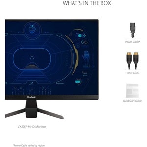 ViewSonic VX2767-MHD 27 Inch 1080p Gaming Monitor with 100Hz, 1ms, Ultra-Thin Bezels, FreeSync, Eye Care, HDMI, VGA, and D