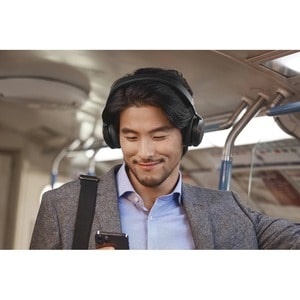 Jabra Evolve2 75 Wireless On-ear Stereo Headset - USB-A - Unified Communication - Black - Binaural - Ear-cup - 3000 cm - B