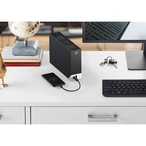 Seagate One Touch STLC10000400 10 TB Hard Drive - 3.5" External - SATA (SATA/600) - Black - USB 3.0 Micro-B - 7200rpm