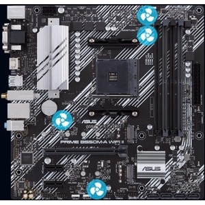 Carte Mère Asus Prime B550M-A WIFI II - AMD B550 Chipset - Socket AM4 - Micro ATX - Ryzen 3, Ryzen 5, Ryzen 7, Ryzen 9, Ry