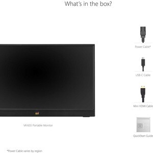 ViewSonic Graphic VA1655 16" Class Full HD LED Monitor - 16:9 - Black - 39.6 cm (15.6") Viewable - In-plane Switching (IPS