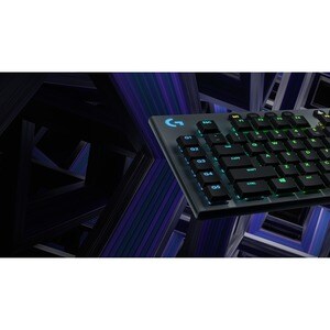 Logitech G G913 游戏键盘 - 无线 连接 - USB 接口 - RGB LED - 英文 - 黑 - 机械 按键开关 - 蓝牙 - 播放/暂停, 音量控制, 静音, G 键, 媒体中心, 音量控制 热键 - 铬操作系统 - PC