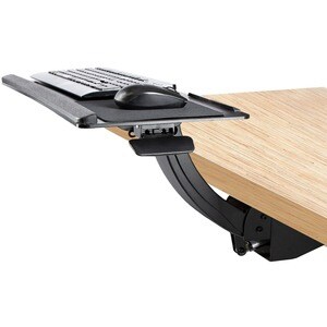 UNDER DESK KEYBOARD TRAY HEIGHT ADJUSTABLE W/ MOUSE PAD
