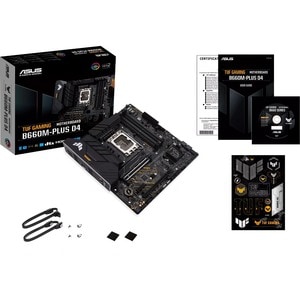 TUF Gaming B660M-PLUS D4 Gaming Desktop Motherboard - Intel B660 Chipset - Socket LGA-1700 - Intel Optane Memory Ready - M