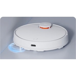 MI Vacuum-Mop 2S Bagless Robot Vacuum/Mop - White - 300 mL Dust Capacity - 200 mL Water Tank Capacity - Brush - Hard Floor