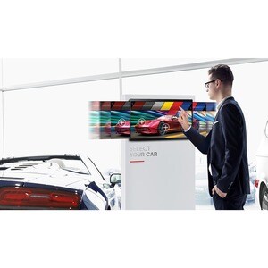 Samsung QB24R-TB 609.60 mm LCD Digital Signage Display - Touchscreen Cortex A72 1.70 GHz - 2.50 GB LPDDR4 - 1920 x 1080 - 