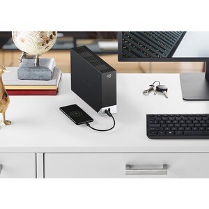 Seagate One Touch STLC16000400 16 TB Desktop Hard Drive - 3.5" External - SATA (SATA/600) - Black - USB 3.0 Micro-B - 7200rpm