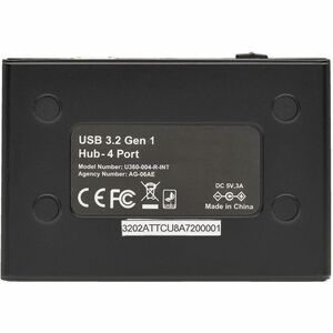 Tripp Lite by Eaton 4-Port USB-A Mini Hub - USB 3.x (5Gbps), International Plug Adapters - USB 3.2 (Gen 1) Type A - Portab