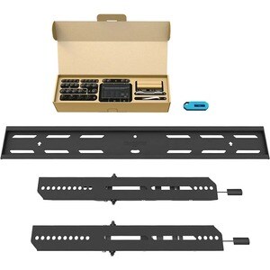 Neomounts Select Wall Mount for TV - Black - Height Adjustable - 1 Display(s) Supported - 101.6 cm to 208.3 cm (82") Scree